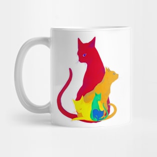 Rainbow cats Mug